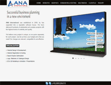 Tablet Screenshot of ana-international.net